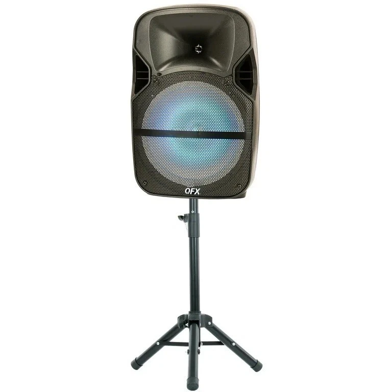 Alto-falante Bluetooth Portátil QFX PBX-61155 15" 4600W (Suporte Bônus Incluído) - Imagem 4 de 4