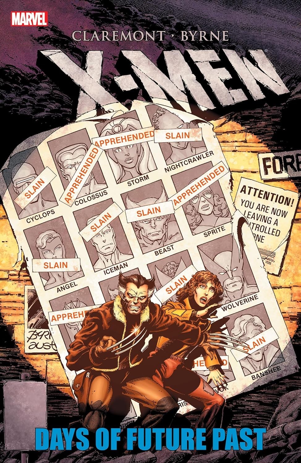 X-Men Days of Future Past Chris Claremont Marvel Paperback Comic