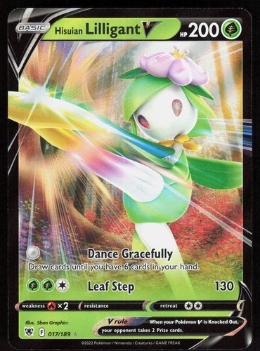 Hisuian Lilligant V Holo Ultra Rare SWSH10: Astral Radiance 017/189 NM