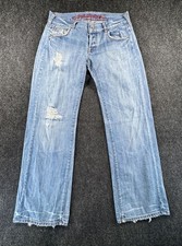Jeans Ted Baker donna 2 blu cotone vita bassa lavaggio medio effetto...