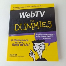 Web TV for Dummies by Brad Hill Book Computer Internet Paperback