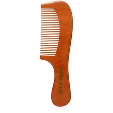 Wooden Comb with Handle - Fine Wood Toothed Styling Grooming Tools for Men Women