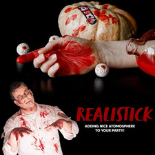 16 Pcs Halloween Family Makeup Kit Face Body Paint with Liquid Blood Gel, Fak...