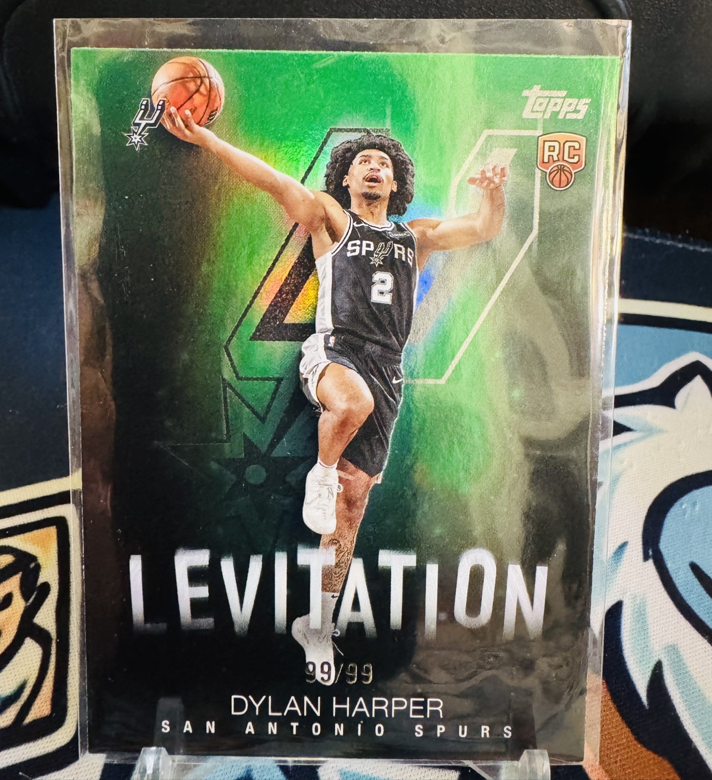 2025-26 Topps Basketball Dylan Harper Levitation GREEN RC 99/99 eBay 1/1 SPURS