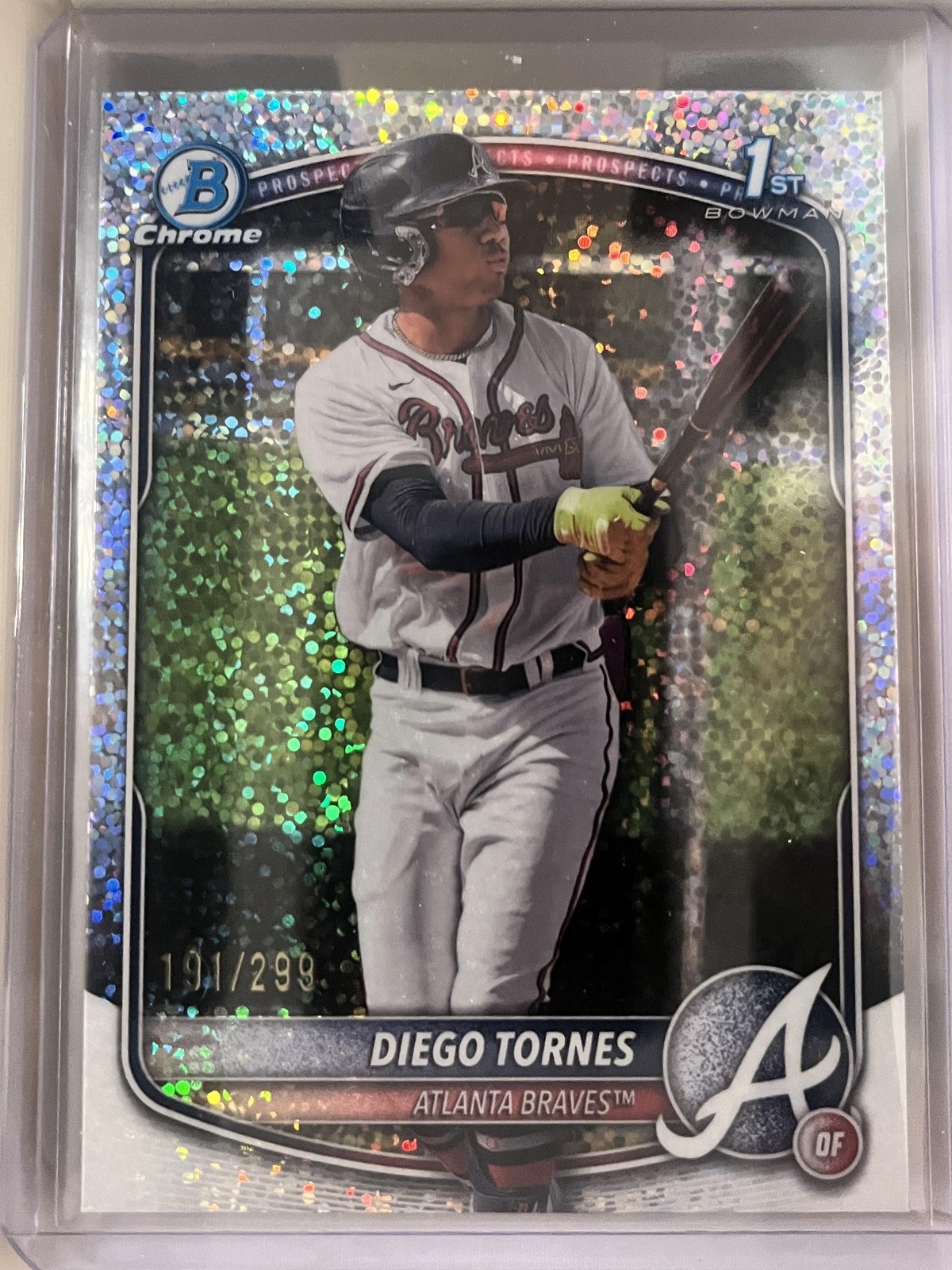 2025 Bowman Chrome #BCP-214 Diego Tornes Prospects Speckle #/299