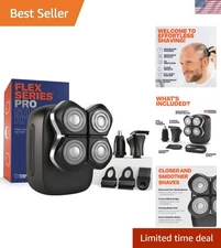 Precision Electric Head & Body Shaver - Rechargeable, Waterproof, Zero Cuts