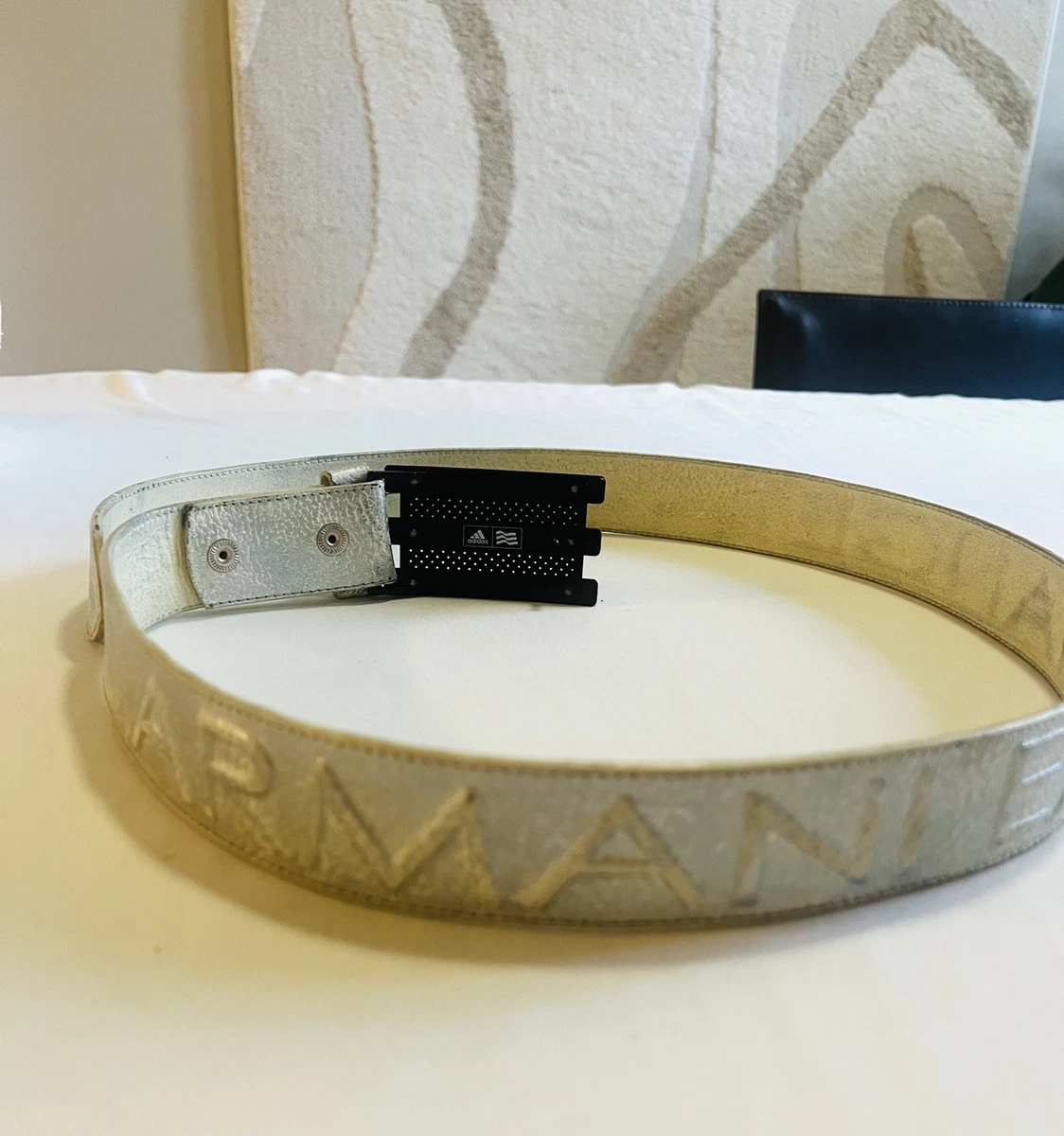 ARMANI AX LOGO LEATHER BELT – WHITE A-X Armani Exchange Belts for Men for sale - eBay