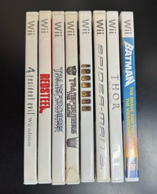 Nintendo Wii Game Lot *8 GAMES* Resident Evil Transformers Marvel DC - TESTED