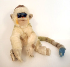 Vintage 1958 STEIFF Germany Mohair LARGE MUNGO MONKEY w/ Blue Eyes 11"