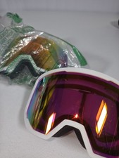 Ski Goggles 2 pairs Pink Bands and Colored Lens New