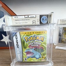 Nintendo Pokemon LeafGreen Factory Sealed WATA 9.6 A+ Nintendo Gameboy Advanced