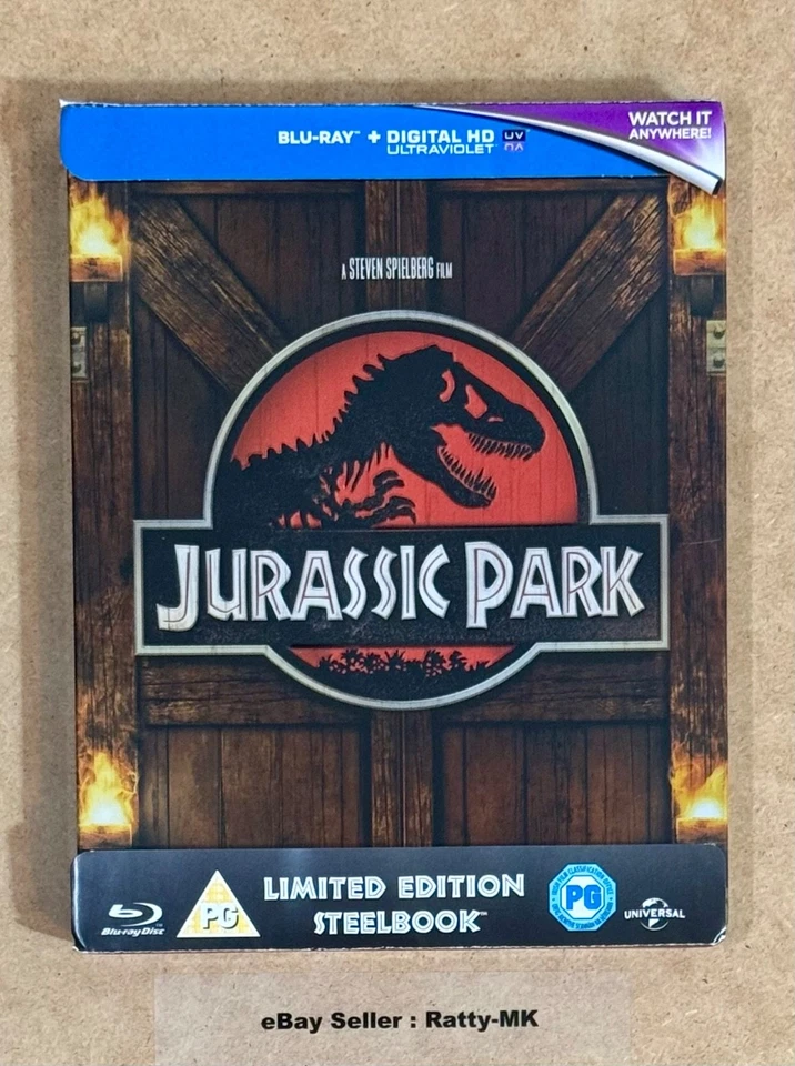 JURASSIC PARK COLLECTION - UK EXCLUSIVE BLU RAY STEELBOOK (READ DESCRIPTION) - Image 2 of 4