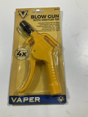Vaper 19402 Venturi Air Blow Gun, LARGE, 90-120 PSI Working Pressure, 1/4'' NPT