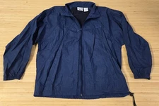 Reebok Jacket Mens Large Nylon Windbreaker Full Zip Lightweight Vintage Style