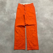Dickies 874 Trousers Mens 28" Original Fit Workwear Straight Leg Pants, Orange