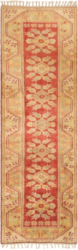 Vintage Hand-knotted Runner Rug 2'10" x 9'0" Traditional Wool Carpet