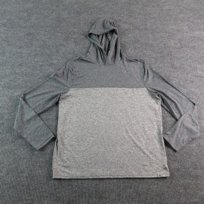 Flag & Anthem Hoodie Mens L Gray Pullover Hooded Moisture Wicking Stretch NWT