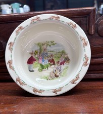 Royal Doulton Bunnykins Nursery Bowl 1984 Fine Bone China England   Bunnies Gard