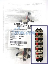 Corning CCH-CP12-91 Patch Panel, 6 SC Duplex OM1 Multimode 62.5 Adapters STSI