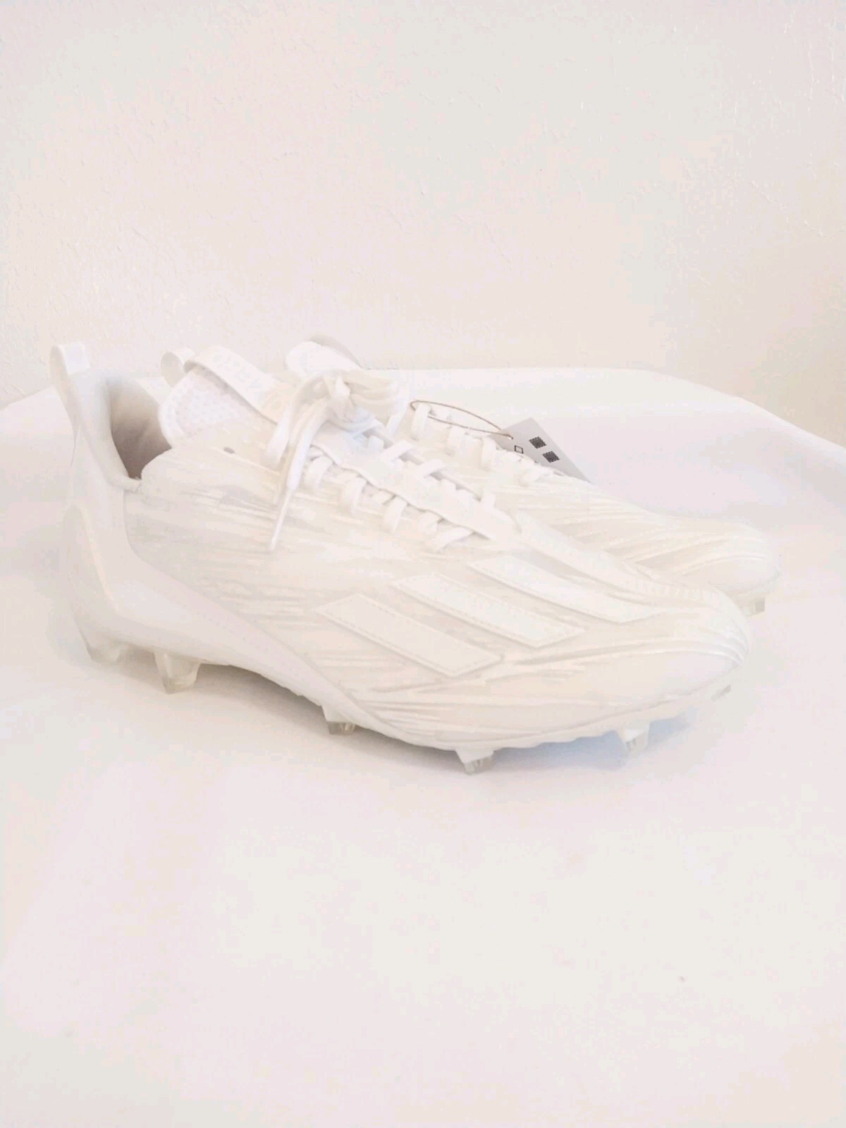 Adidas Adizero Triple White Football Cleats Mens Size 8.5