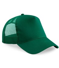 Beechfield BB640 Snapback Trucker Cap Mesh Hat Plain Custom Print Ready
