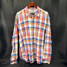 Tommy Bahama Men's Button Up Long Sleeve Multi-Color Plaid Shirt Sz. XL