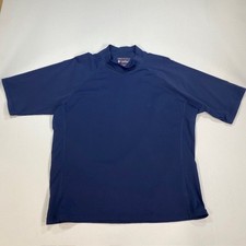 Coolibar Navy Blue Short Sleeve UPF 50 Sun Protection Rash Guard Shirt XL