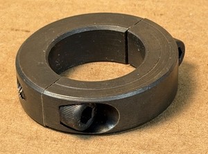 Used Steel 1-1/8”ID 2-Piece Split Clamp Collar X 1-3/4” OD X 1/2” Wide