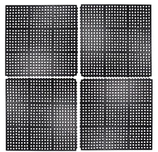 IRONGATE - Anti-Fatigue Drainage Mats - 4 Pack - Rubber - Rugged Sturdy Heavy...