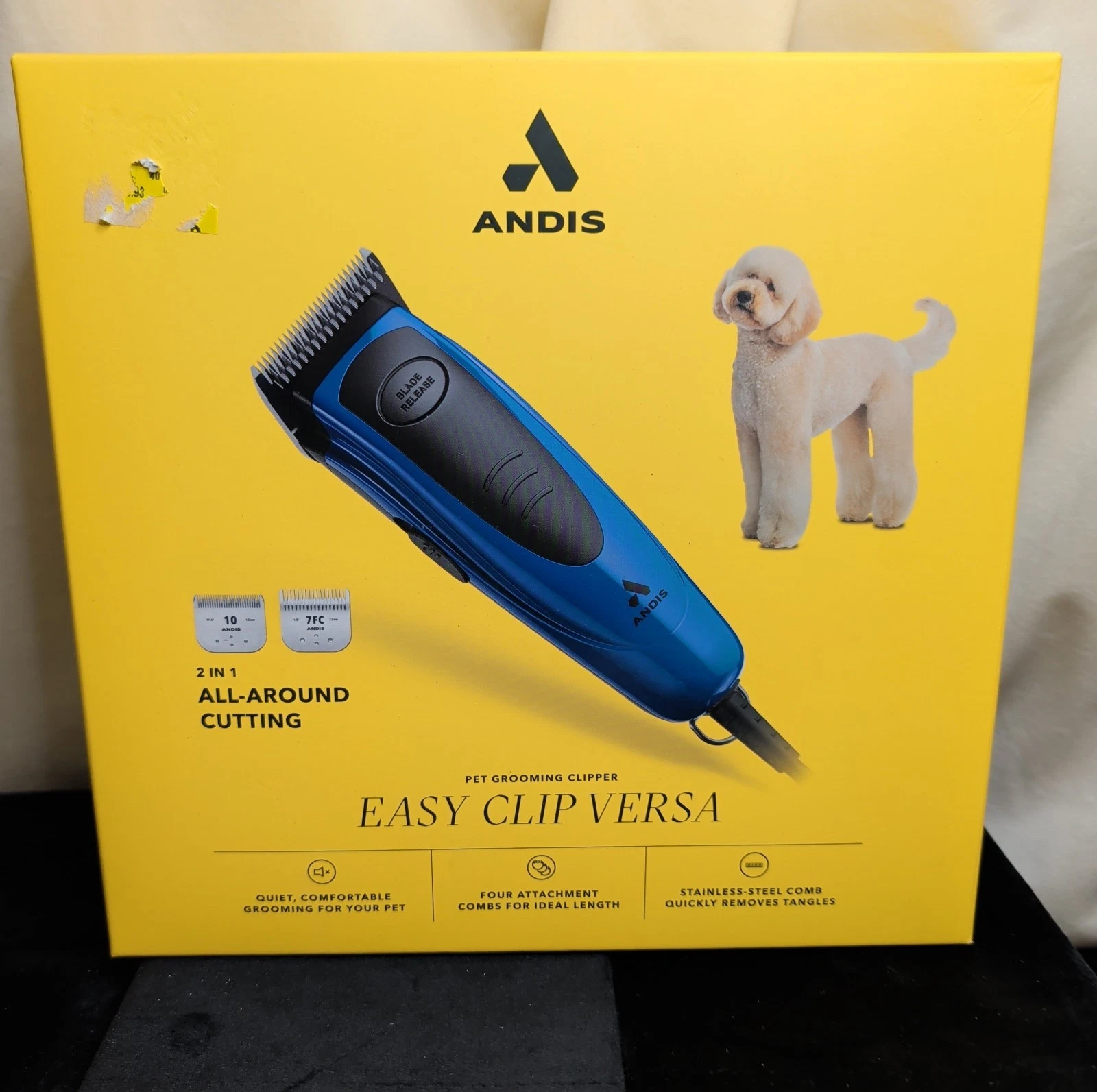 ANDIS Easy Clip Versa Pet Grooming Clipper Set 2 In 1 All Around Cutting NEW
