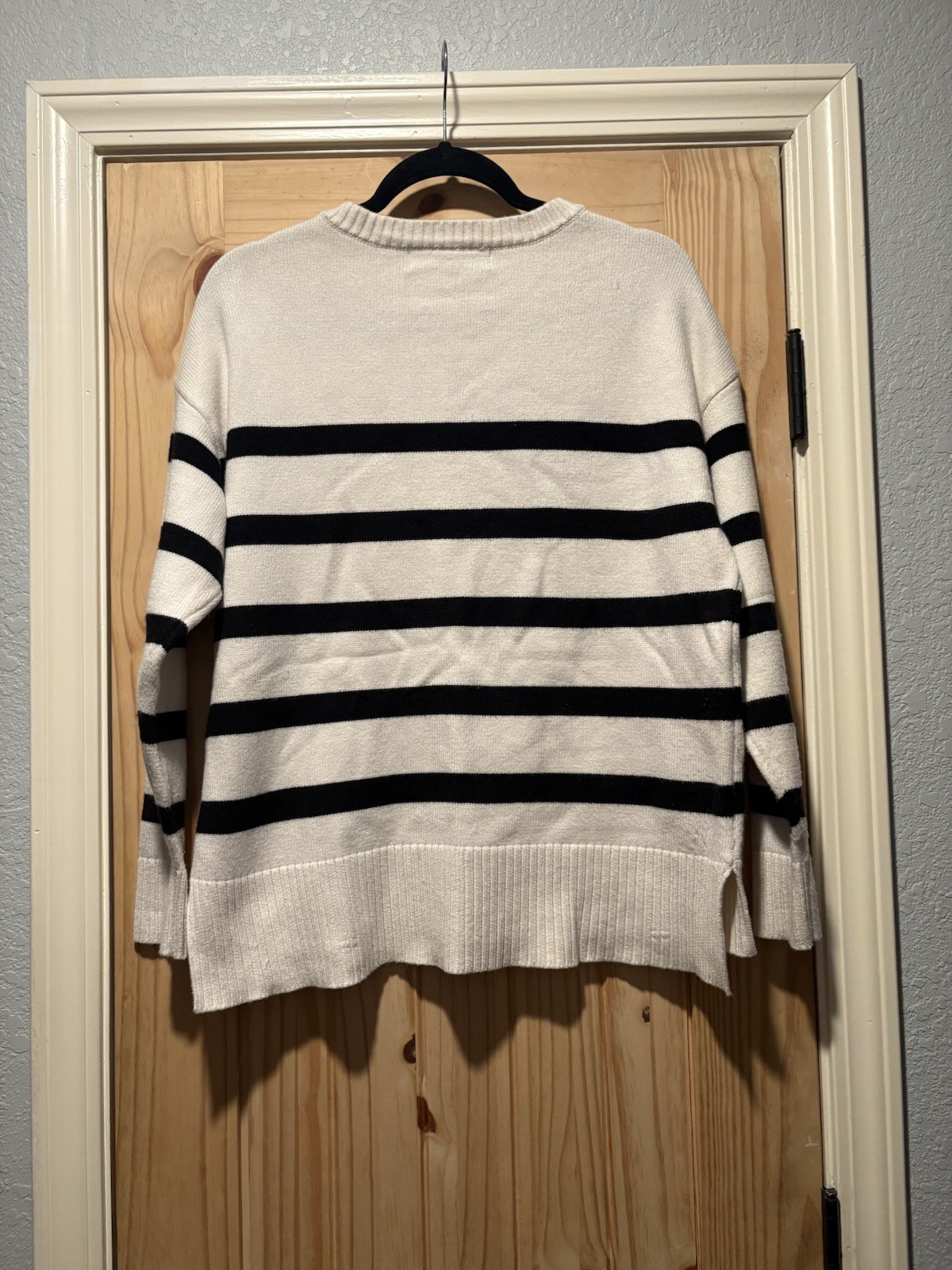 French Connection Essentials White and Black Stri… - image 7