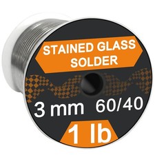 60/40 Solder For Stained Glass 1/83mm Dia 1 Lb Spool Supplied By Anos