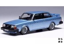 Miniature Car 1/43 Diecast Volvo 240 Turbo Custom 1986 Metallic Light Blue