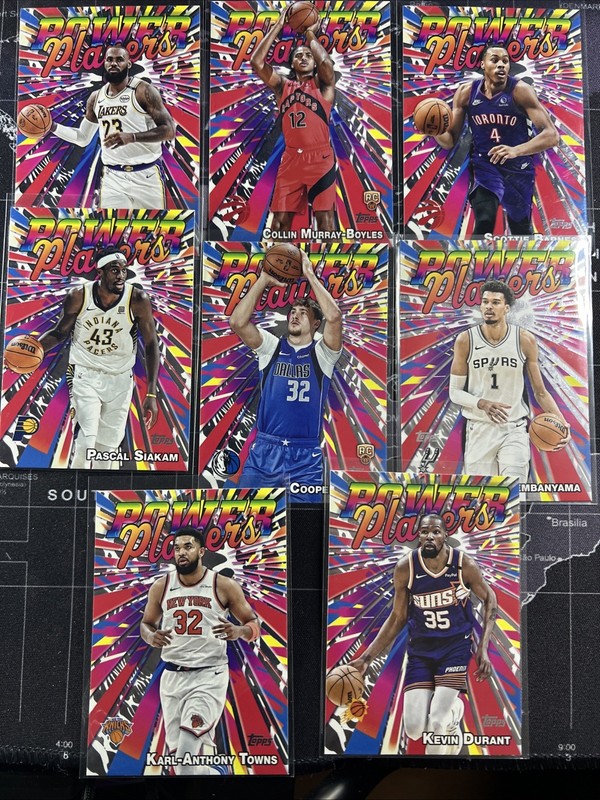 Lot of 8 2025-2026 Topps Basketball Power Players Insert Cards Stars RC NBA 041