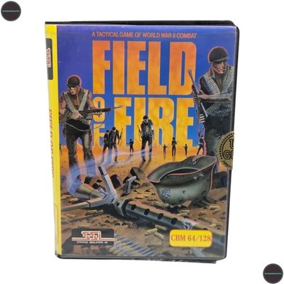 Field of Fire Commodore 64 C64 Tape Spiel Plastic Box OVP SSI 1985