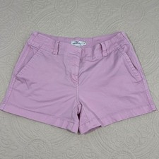 Vineyard Vines Womens Pink Chino Shorts Size 4 Cotton Stretch Preppy Summer
