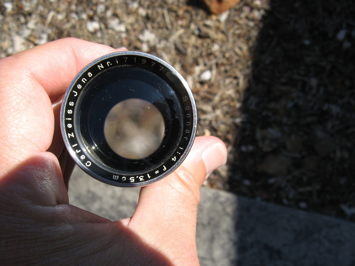 Carl Zeiss Jena Sonnar 1:4 f13.5cm Lens For Contax 135mm | eBay