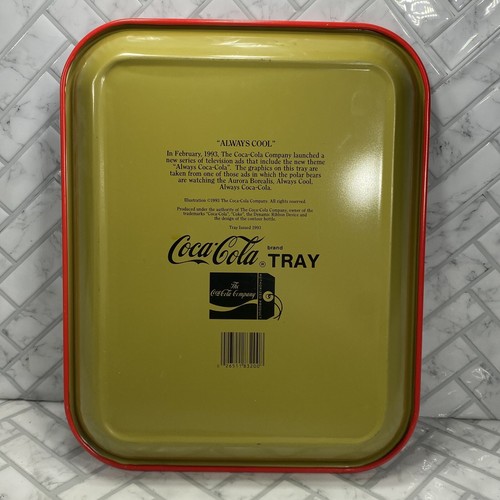 1993 Always Cool Coca Cola Marke Serviertablett Eisbären Cola Bären - Bild 10 von 11