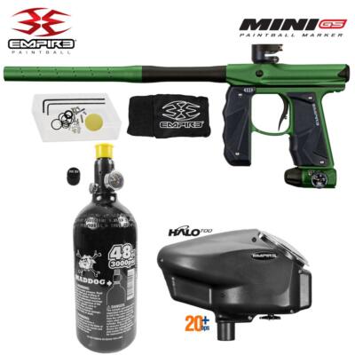 Empire Mini GS HPA Paintball Gun Package A - Dust Green / Dust Brown