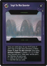 Star Wars CCG Hoth BB Target The Main Generator