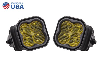Stage Series 3 Inch Type F2 SS3 Fog Light Kit 1 300 Lumens Yellow SAE Fog Diode