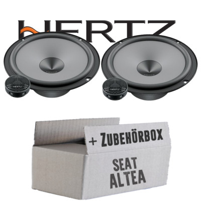 Hertz Lautsprecher für Seat Altea KFZ Einbauset System vorne hinten Front Heck