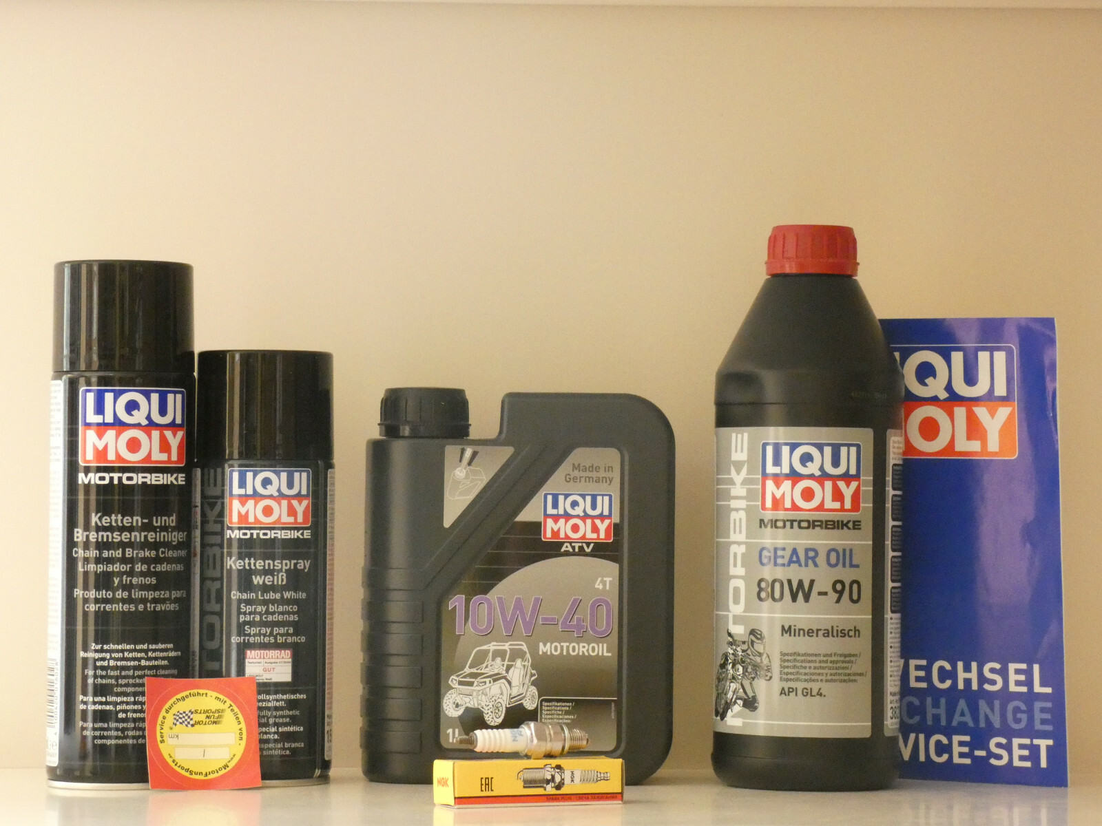 Maintenance Set Quad E-Ton Yukon 150 Inspection Maintenance Oil Spark Plug