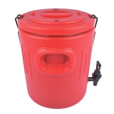Insulated Beverage Cooler 4 Gallon 304 Stainless Steel Interior and Spout Red