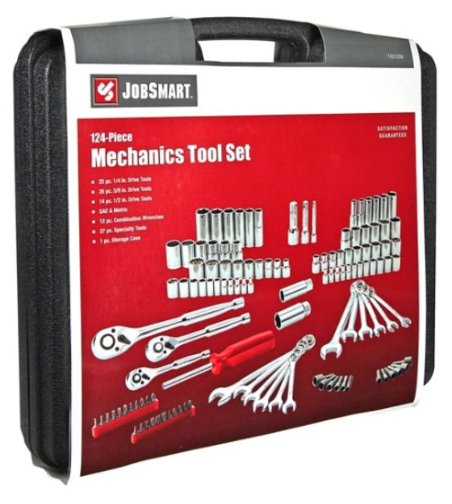 JobSmart JS10003 124 pcs. Mechanics Tool Set