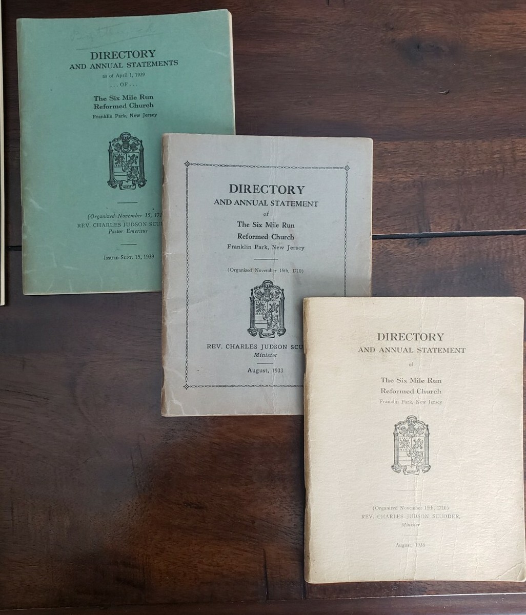 Vintage Lot - Six Mile Run Reformed Church Booklets/Directories