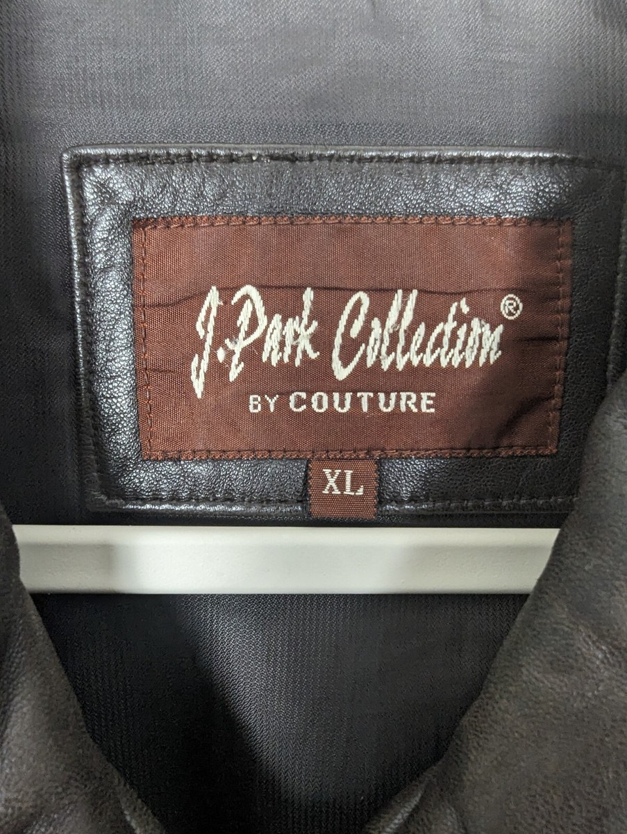 Couture by J. Park Lamb Leather Bomber Jacket Men's Size Xl Brown