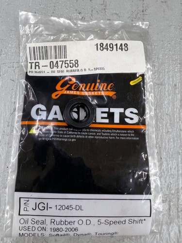Genuine James Gaskets Dyna Softail ,Touring 5 Speed Shifter Shaft Oil Seal - Picture 4 of 9