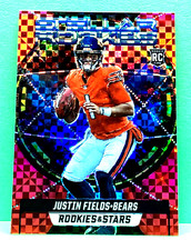 Justin Fields 2021 rookies & stars stellar rookies red plaid prizm rookie card