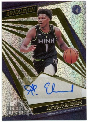 Anthony Edwards 2021-22 Panini Revolution Auto Card #AG-AEW | eBay